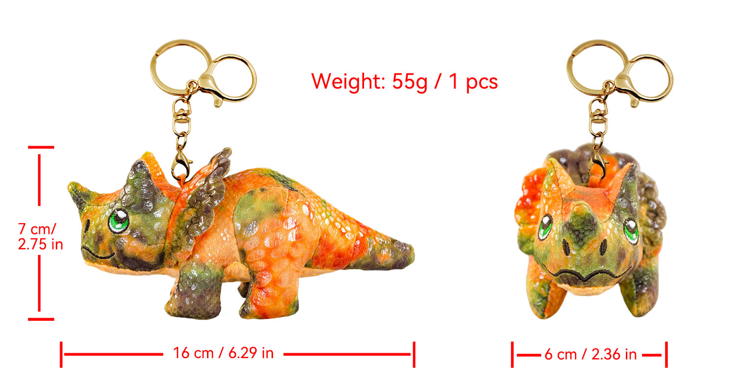 Xiong Workshop -Triceratops keychain pendant
Plush Doll,Decorative hanging decorations,Holiday gifts,gift,Trend Pendant,Backpack ornament,Plush toys,Plush toy pendant,Bag Pendant,Backpack keychain pendant,Dinosaur Fossil Park,Small Dinosaur Pendant,Entertainment toys,bag keychain pendant,plush pendant