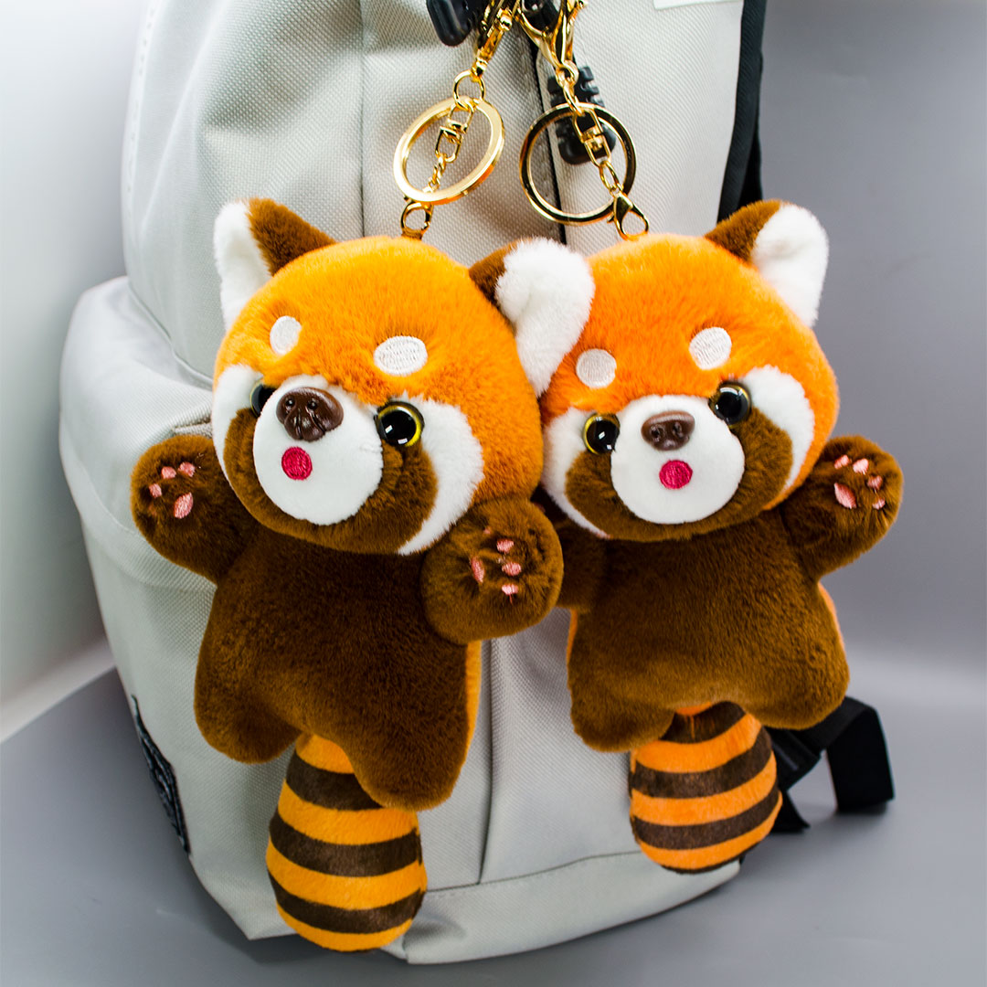 Mini Hugable Cute lesser panda,park,zoos,Plush, Doll, Satchel Bag ,Jewelry, School Bag, Backpack Pendant,Car,Charm, Keychain, Ornament,Plush, Toy ,Holiday Gift,Gift For Halloween Easter Christmas Valentines Birthday Gift
