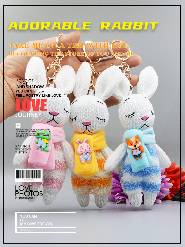 Xiong Workshop - Mengmeng Rabbit Keychain Pendant
Bag Pendant，Rabbit pendant，Backpack keychain pendant，Plush Doll，Decorative hanging decorations，gift，Holiday gifts，Trend Pendant，Backpack ornament，